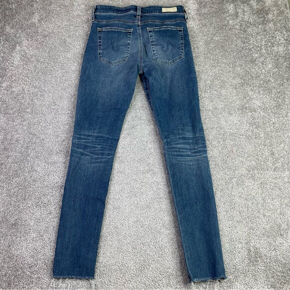 Ag Adriano Goldschmied Farrah Jeans Women’s 26 Blue Skinny Ankle High Rise Denim - Picture 3 of 13